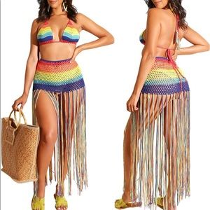 PRICED TO SELL!! Women Beach Coverups Summer 2 Piece  SZ M-XL FREE SHIPPING